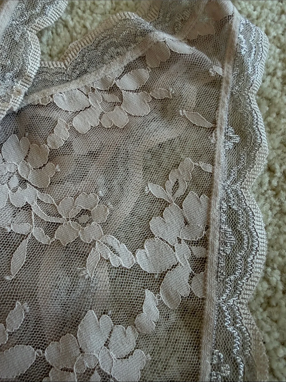 Victoria's Secret Lace Bikini Dream Angels Panties in nude lace, S